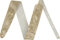 Fender Gitarrengurt Tie-Dye Leder, Natur/Beige, 5 cm Breit, Verstellbar 43,5- 55