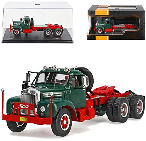 IXO Mack B61 Grün mit Rot Truck 1953 LKW Truck 1/43 Modell Auto mit individiuellem Wunschkennzeichen