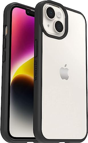 OtterBox Sleek Series Case for iPhone 16e, iPhone 14, Shockproof, Drop proof, Ultra-Slim, Protective Thin Case, Tested to Military Standard, Clear/Black, No Retail Packaging