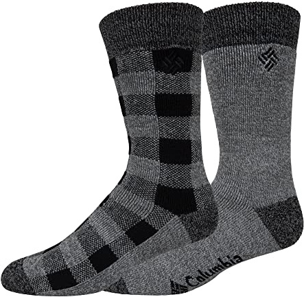 Columbia Check Mate Medium Weight Thermal 2-Pack Grey/Grey One Size