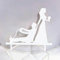 Cake Topper Silhouette Weißer Gamer Bräutigam - Neu 2023 - Made in Italy