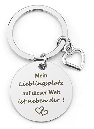 Valentinstag Pärchen Geschenke Schlüsselanhänger mit Gravur Sinnvolle Jahrestag Weihnachten Hochzeitstag Geschenke für Ihn Sie Ehemann Ehefrau Freundin Freund Geburtstagsgeschenk Liebesgeschenke