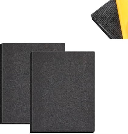 2Pcs EVA Foam Sheets Self Adhesive- 19mm Thick- 300mm x200mm,Floor Protector Pads,Furniture Pads Non-Slip,Thick Closed Cell Foam Neoprene Rubber Sheets Pads Insulation Anti Vibratio