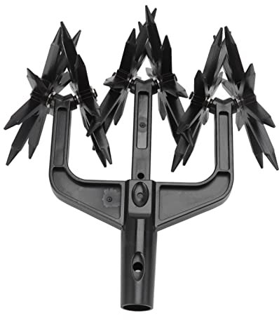 Cultivateur Rotatif de Jardin 2 en 1 Cultivateur de Jardin Rotatif Le Réensemencement du Mélange de Sol d'herbe pour Mélanger ou Réensemencer