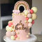 JeVenis 16 Stück Boho-Kuchenaufsatz, Boho-Regenbogen-Kuchendekorationen, Boho-Kuchendekoration, Mädchengeburtstag, Babyparty, Kuchendekoration, JEVENIS-52650ASD, Rose