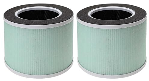 vhbw 2x Luftilter Ersatz für Renpho RP-AP088-F2 für Luftreiniger | Kombifilter Vorfilter + HEPA + Aktivkohle + Netzfilter
