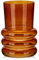 Glas Vasen Blumen modernes, Tischvasen Glas 18 cm hoch, Bernstein Deko Flaschen Glas, Deko Vasen Groß Blumenvase, Zylinder Glasvase Rund für Tischdeko Büro Küche Arrangements Hochzeit Geschenk