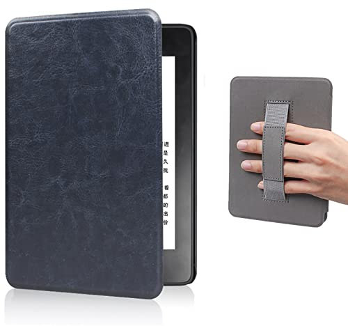 Cases Coque pour Kindle Paperwhite 2021 et Édition Signée - Légère Étui de Protection pour 6.8 11e Génération (Modèle M2L3EK&M2L4EK) - Housse en Cuir PU avec Dragonne Et Intelligent Réveil/Veille