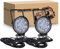 RIGIDON 2Pcs Led arbeitsscheinwerfer mit magnetfuß, 4 Zoll 27W led flutstrahler auto magnet 12V offroad beleuchtung für Auto SUV ATV Traktor LKW 4x4 Boot,6000K Weiß suchscheinwerfer, arbeitslicht