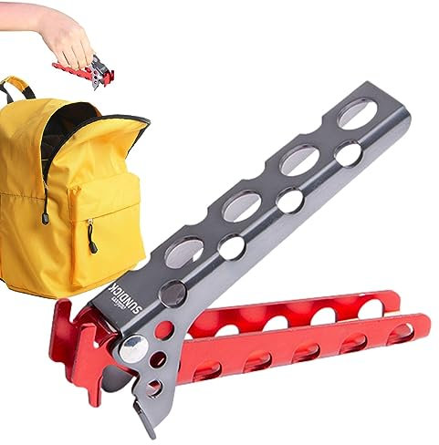 Vesone Camping Pot Lifter | Clamp Gripper Clips Hot Plate Grabber | Lightweight Anti-Scalding Rustproof Hot Pot Holder For Barbecue Outdoor Camping Kitchens