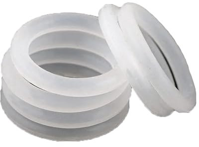 30 Stück weiße Silikon-O-Ringe, Dicke 5mm, Außendurchmesser 30–50mm, Gummi-O-Ring-Dichtung, 50x40x5mm