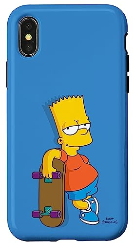 The Simpsons Bart Simpson Sky Blue Case for iPhone X/XS