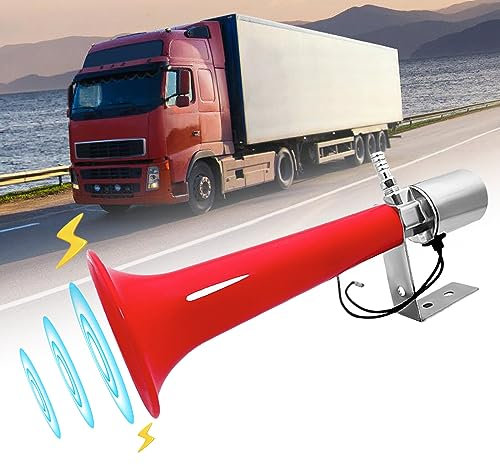 Türkisches Pfeifenhorn, 12V/24V Drucklufthörner, Lkw Hupe, Wohnwagen Druckpfeife Hupe für Pkw, Lkw, Suv Motorräder