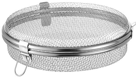 CAKEEYUM Panier de Lave-Vaisselle pour Petits Objets Panier de Lave-Vaisselle en Acier Inoxydable à 3 Boucles avec Maille Fine Paniers - Ronds sans Odeur et Anti-Rayures -Vais