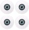 PATIKIL 30mm Safety Eyes,2 Pair Realistic Acrylic Eyes Plastic Half Eyeballs for Masks Halloween Props Art Craft, Blue Gray