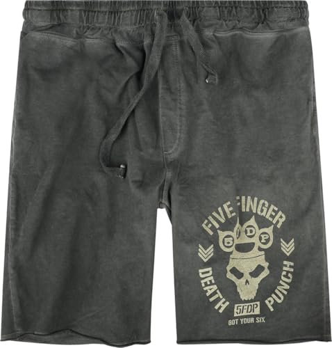 Five Finger Death Punch Logo Männer Short grau L 100% Baumwolle Band-Merch, Bands