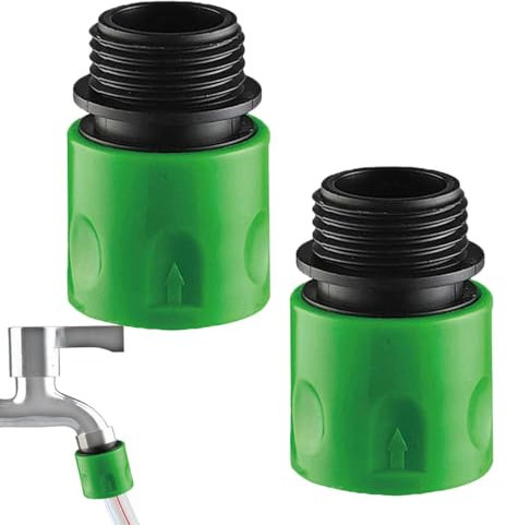 2 Stück Gartenschlauch Anschluss Schlauchverbinder Gartenschlauch Kupplung Nippel Außengewinde Für Wasserhahn Adapter Gartenschlauch Mit Stecker Und Buchse Adapter Stecker Für Wasserhahn Und Spray