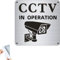 CCTV in Operation Sign,Self Adhesive Window Sticker, Outdoor Indoor Security,Warning Signs Self Adhesive Sticker Safety Sign 15x15cm