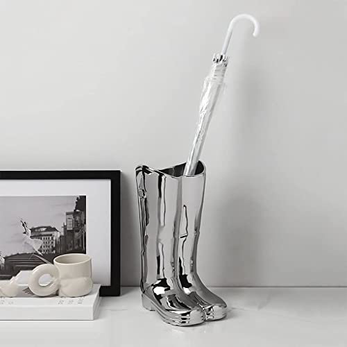 JKJZSALJ Porte-Parapluies, Support De Parapluie, Design De Bottes De Pluie, Porte-Parapluies en Céramique, Vase À Parapluie, Porte-Parapluies D'Intérieur, Support De Parapluie De,B