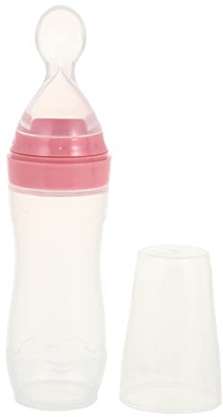 MOLUCKFU Flaschen Zubereitung Baby Babybrei Flasche Mit Öffel Quetschbehälter Für Babynahrung 120ml Wiederverwendbar Ideal Für Unterwegs Einfache Dosierung Von Babybrei Und Snacks