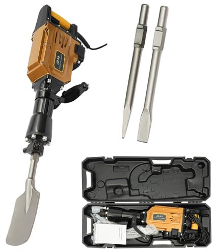 OUKANING Garden Tree Digger 1700W - Tree Excavator mit Wide Shovel Pointed Pickaxe and Flat Pickaxe Portable Excavator Fence Post Hole Borer Hammer Digger Jack Hammer Concrete Breaker for Garden Farm