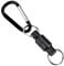 Uadme Magnetic Net Release Clip for Fly Fishing, Durable Stainless Steel Carabiner Hook Keyring, Portable Hanging Holder & Lanyard Clip, Fishing Accessory Tool (Black Single Buckle)