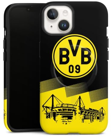 Magnetische Hülle kompatibel mit Apple iPhone 14 Handyhülle für MagSafe Outdoor Case in matt BVB Borussia Dortmund Stadion