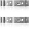 Lotsdonxia 2Pcs Stainless Steel Spring-Loaded Number Plate Clips – Heavy Duty License Plate Holder for Trailers, Trucks, Caravans, Boats