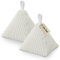 Türstopper sack 1,2KG | 2er Set | Anti-Rutsch Untergrund | Türstopper mit Griff aus Cord | Türstopper Beige | Türstopper | Türstopper schwer | Türstopper sack | Türstopper Boden sack |