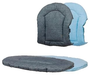 Nomi Sitzkissen EM-250009 – Wendekissen für Hochstuhl – Farbe: Pale Blue/Dark Grey – Oeko-Tex zertifiziert – Waschbar – Zubehör für Nomi Hochstuhl