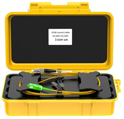 Koolenry OTDR Launch Cable Box 300M Fiber Optic Ring Transmission Dead Spot Eliminator SC/-FC/UPC