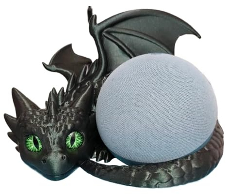 Dragon Stand For 4th/5th Gen, 3D Printed Smart Speaker Holder, Table Stand Animal Figure Speaker Base, 3D Printed Musical Equipment Support For Fantasy & Tech Lovers