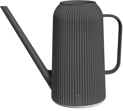 Elho Vibes Fold Gießkanne 1.7ltr - Gießkanne für Zimmerpflanzen - 100% recyceltes Plastik - L25.2 x B7.4 X H21 - Anthracite