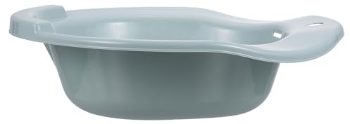 Kunststoff Sitzbad für Toilettensitz, Ergonomisch Geformt | 39x36,5x10cm, für Runde und Ovale Becken, mit Hinteren Abluftöffnungen