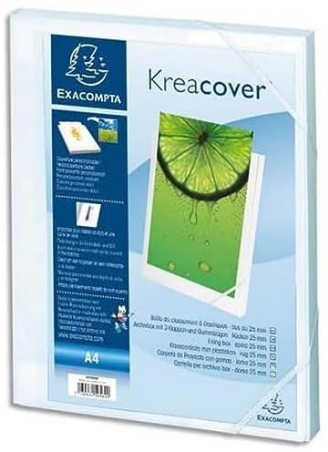 Exacompta Archivbox PP Kreacover A4 Rücken 2,5 cm weiß