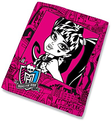 CTI 041217 Fleece Decke Monster High Frame, 110 x 140 cm, rosa