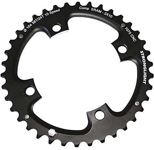 Stronglight Kettenblatt MTB 104/64 2x10, Schwarz, 42