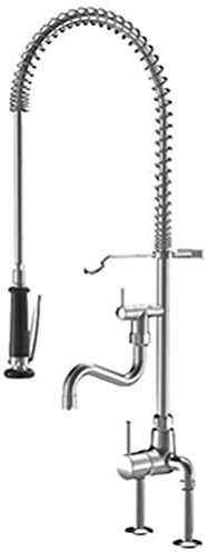 KWC Hebelmischer, Schwenkauslauf Gastro, Anschluss 130 mm, ganzchrom AD 153 A200 B270, 24.503.114.000
