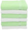 Betz 6 Stück Handtücher Palermo 100% Baumwolle Handtuch-Set Farbe weiß und grün