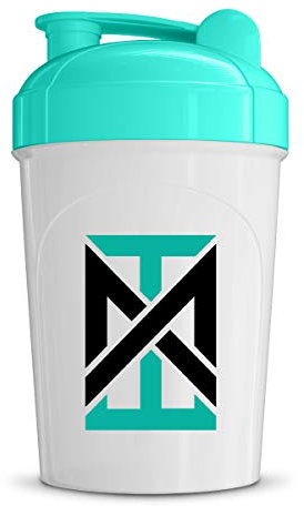 MIXT Energy Shaker Bottle | 16 oz. Shaker Bottle | BPA Free & Lid Mixing Technology (16 oz, Teal)