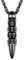 PROSTEEL Halskette Edelstahl Totenkopf Gewehrkugel Geschoss Anhänger Halskette Fashion Modeschmuck für Herren, Schwarz