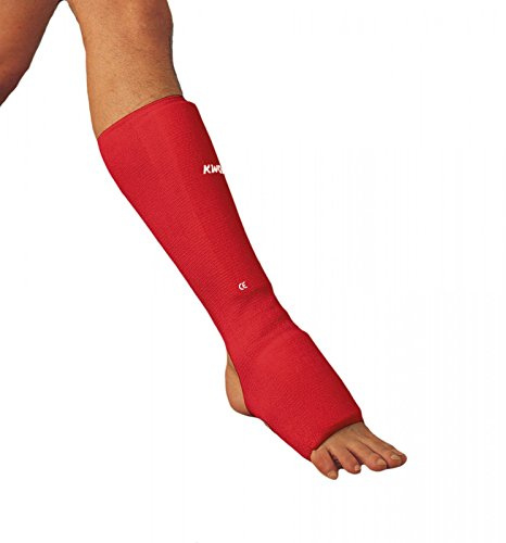 Kwon Schienbein- und Spannschützer Stoff CE, Größe:S, Farbe:Rot