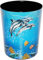 alles-meine.de GmbH Papierkorb/Behälter - Delfine & Fische - Unterwasserwelt - aus Kunststoff - Mülleimer/Eimer - Aufbewahrungsbox für Kinder/Büro - Mädchen & Jungen - ..