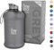 The Gym Keg - Water Bottle With Handle and Insulated Sleeve - 2.2L Sports Bottle for Men - Ideal for Workouts, Sports, and Fitness - Thick Material for Enhanced Durability - Nardo Grey