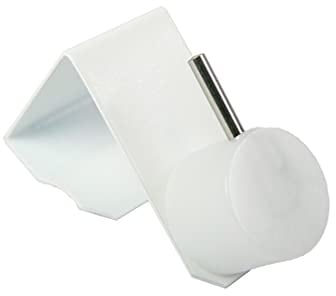 10x Fensterhaken Dekohaken Fensterclip Weiß für Ihre Fensterdekoration oder zum Anbringen Ihrer Scheibengardinenstangen (Wählen Sie Ihre individuelle Fensterdicke beim Kauf aus) (15-20mm Fensterdicke)
