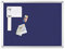 BoardsPlus - Pinnwand - 60 x 45 cm - Blauem Filztafel mit Aluminiumrahmen
