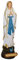 Kaltner Präsente Geschenkidee: Skulptur Mutter Gottes 20 cm Madonna Maria Notre Dame de Lourdes - Handgemalte Marienfigur auf Sockel - Hochwertiger Kunstguss aus Resin – Dekoration