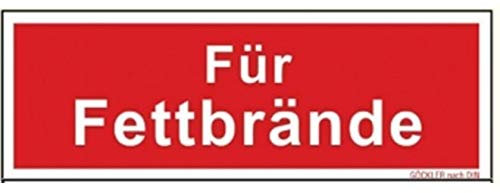 MBS-FIRE - Estintore per incendi di grasso, con segno di protezione antincendio