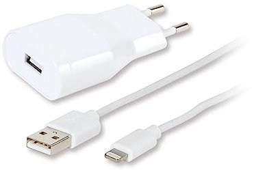 Vivanco USB-Ladekabel USB 2.0 USB-A Stecker, Apple Lightning Stecker 1.20 m Weiß beidseitig verwendbarer Stecker 60018