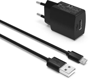 Superer Cargador Micro USB Compatible con Amazon Kindle Paperwhite Fire HD 10 Adaptador de Alimentación para Tableta y Teléfono 5V 2A 10W